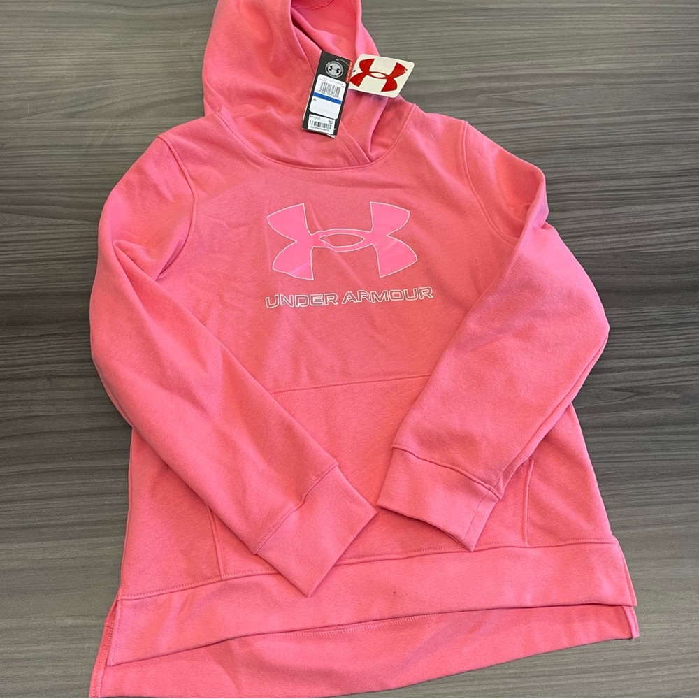 NWT Under Armour Girls Sweatshirt 💓 pink - giftable youth XL